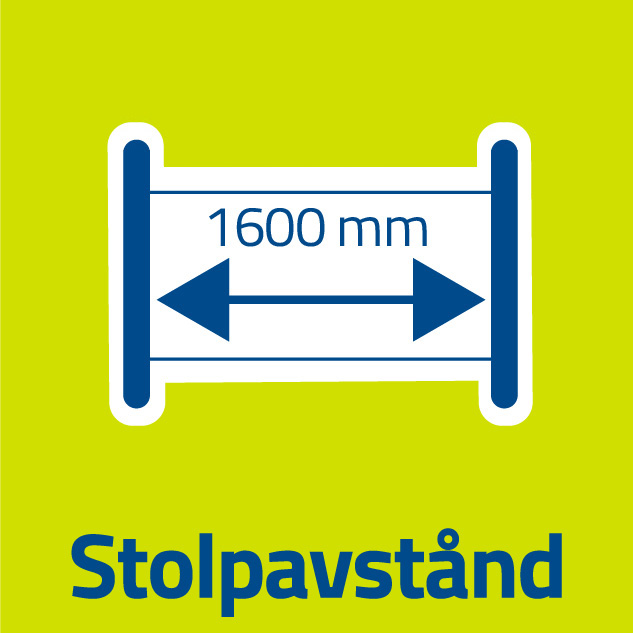 långa stålpavstånd